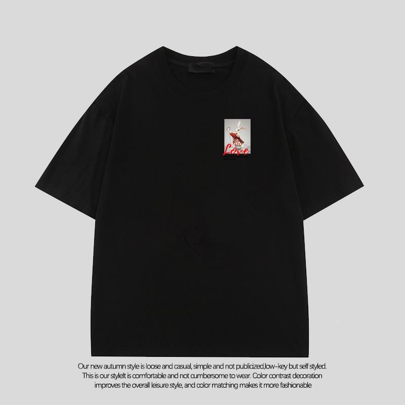 2025Printed Short Sleeve Plus Size Women's Short Sleeve T-Shirt Summer Loose Women's T-Shirt High Quality Letter Pattern CCXX227