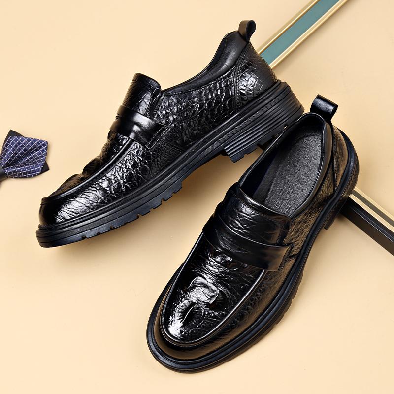 FashionWedding Shoes Men slip on Elegant Casual Business Loafers outdoor Leisure Men's Formal Shoe Classics Fashion Dress Social Flats