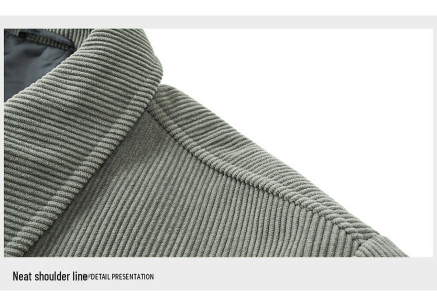 2024 Spring Men's Lapel Long Sleeve Casual Soft Jacket