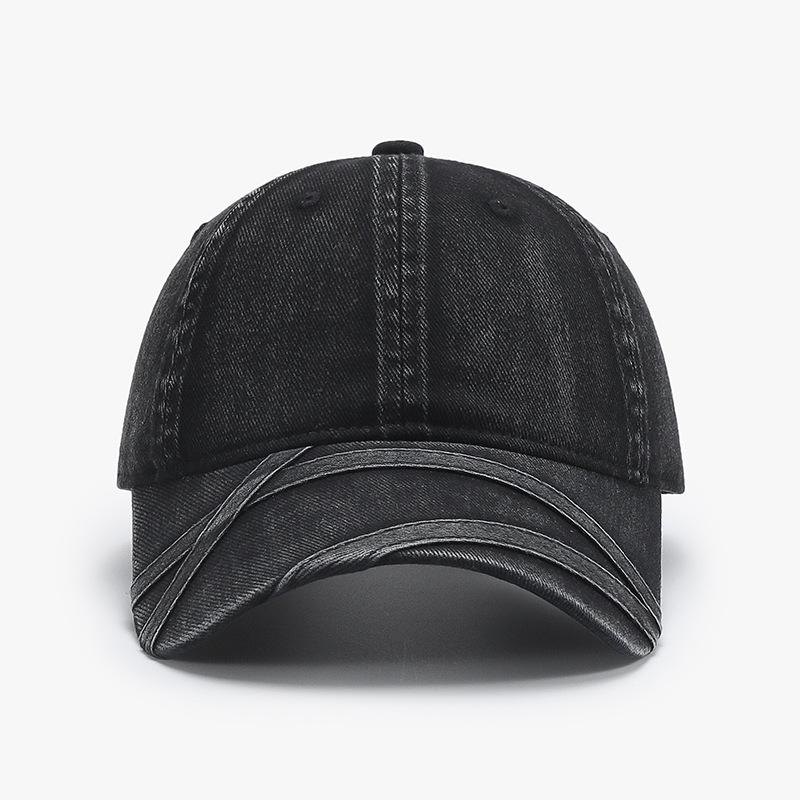 Vintage Washed Distressed Denim Baseball Cap for Men and Women, Niche Fashion Street Style, Personality Sun Hat