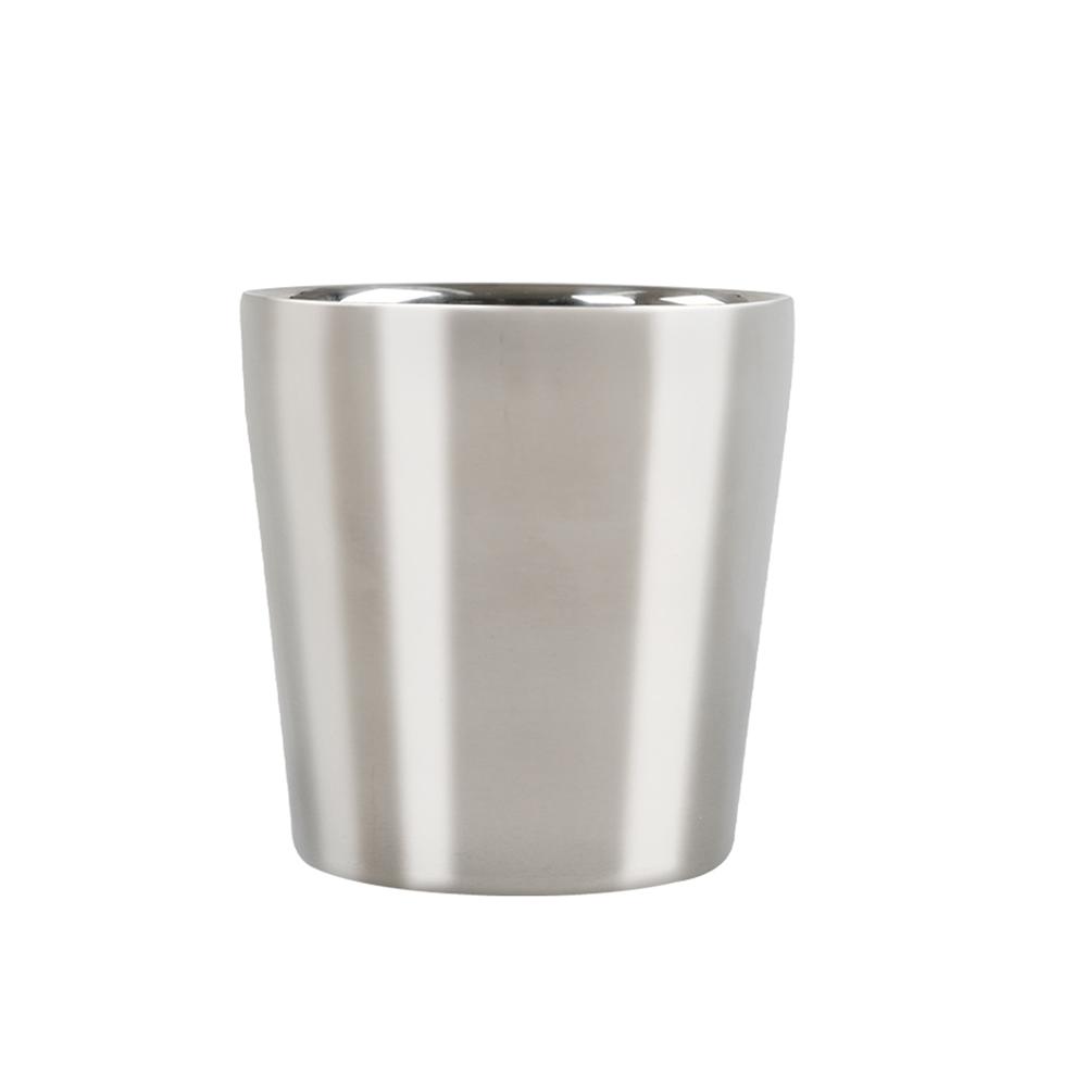 Stainless Steel Cups, 6.16oz Double-wall Tumbler, Thick SUS304 Stainless Steel Construction, Mug Cafe Supplies Cup For Home Restaurant Office Party Ca