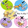 Pack 2.4" Quietsch Latex Welpen Hundespielzeug Ball Sportbälle Sets Apportieren Interaktives Spielzeug für kleinen Hund Verschiedene Farben