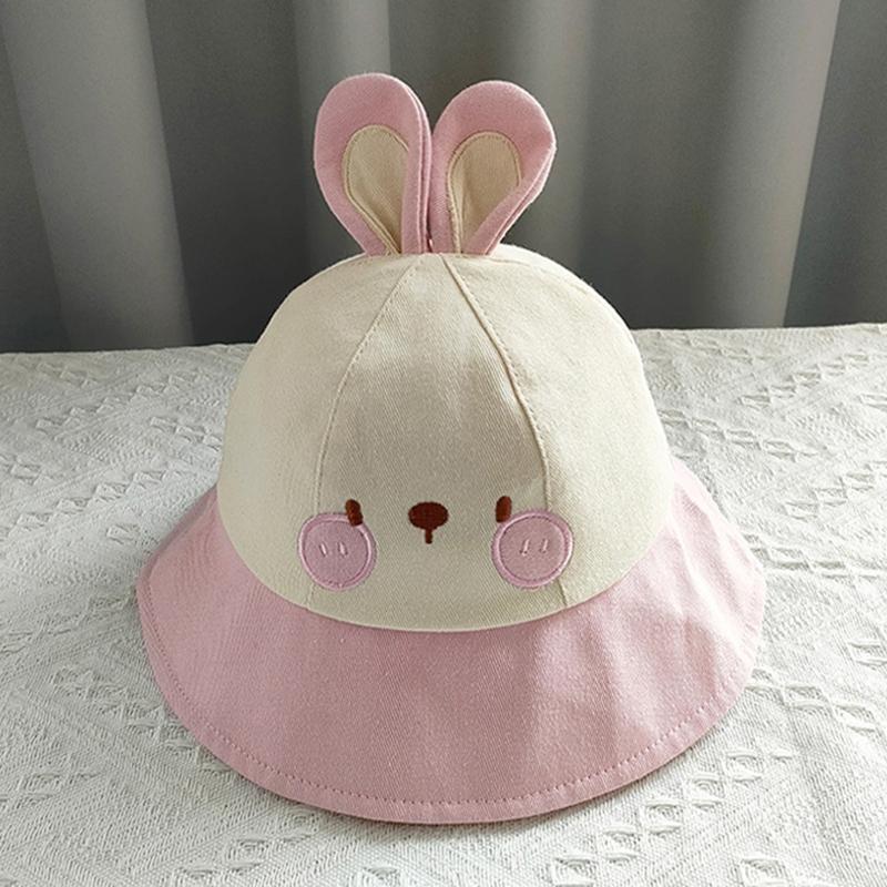 Kids Sun Hat Wide Brimmed Bucket Hat Cartoon Outdoor Children's Hat