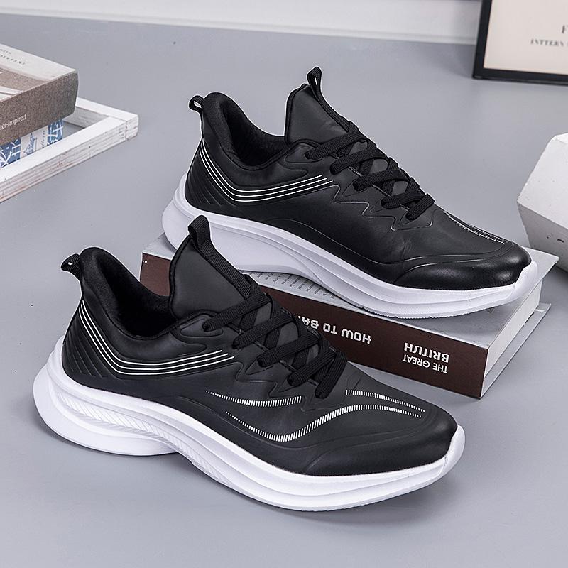 Fashion New Men Running Shoes Winter Warm Male Sneakers Anti-slip Breathable Men's Walking Shoes Lace Up Soft Casual Shoes Lightweight