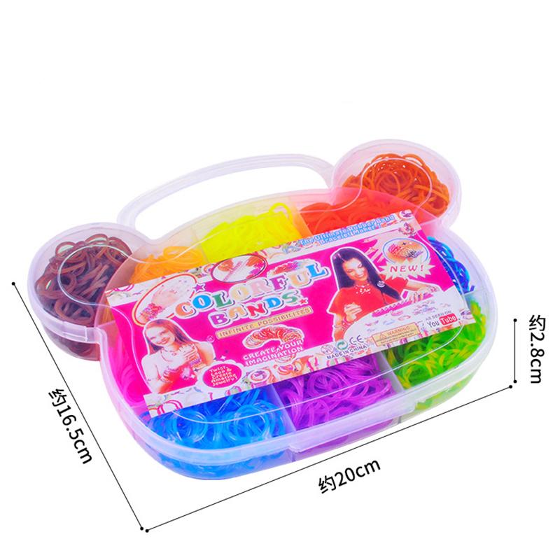600 Pezzi Elastici Creativi Colorati Set di Elastici per Telai Kit per Creare Braccialetti Arcobaleno Braccialetti Intrecciati Fai da Te Giocattoli Artigianali per Ragazze Regali