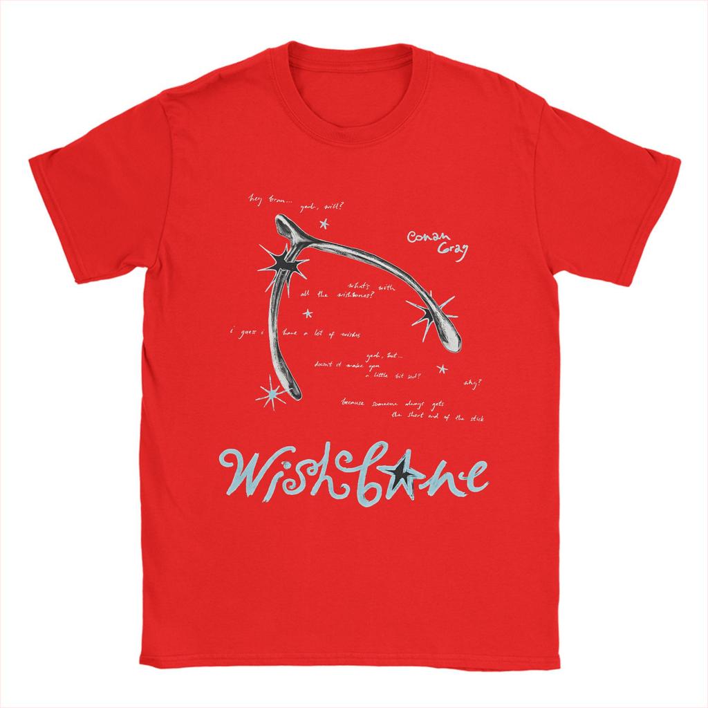 Conan Gray Wishbone Album Koszulka Letnia Hip Hopowe Koszulki Męskie 100% Bawełna Dekolt Okrągły Oversize Krótkie Rękawy Śmieszne Góry