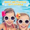 Niedliche Gänseblümchen-Sonnenbrille Kinder Sommer Strandaccessoires Gänseblümchen-Brille Hippie-Party-Dekoration