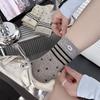 Summer Lightweight Ankle-length Sheer Mesh Dotted Stacked Socks, Versatile Long Socks, Pure Cotton Women's Socks