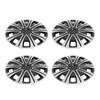 4 Pcs 17 Inch Wheel Hub Cap Full Protection Snap On Sporty Look Universal Wheel Rim Covers for