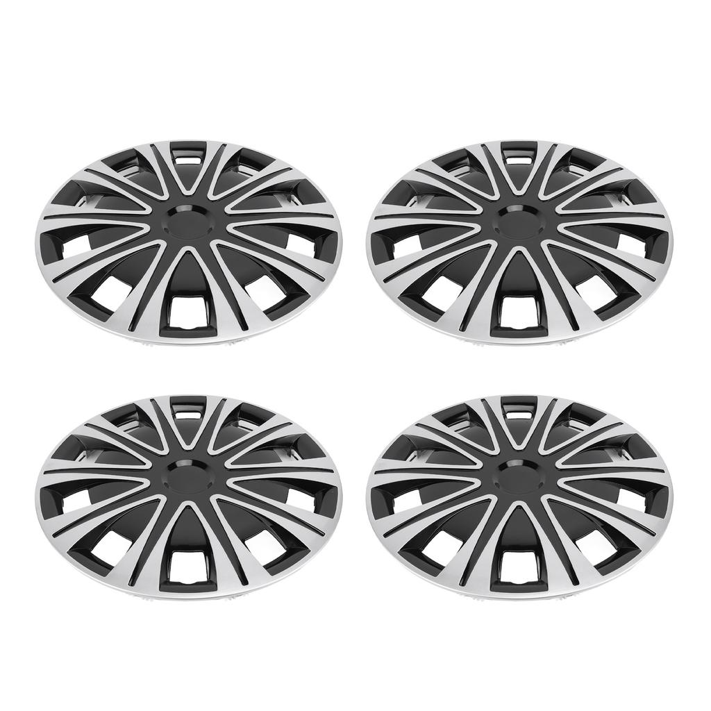 4 Pcs 17 Inch Wheel Hub Cap Full Protection Snap On Sporty Look Universal Wheel Rim Covers for
