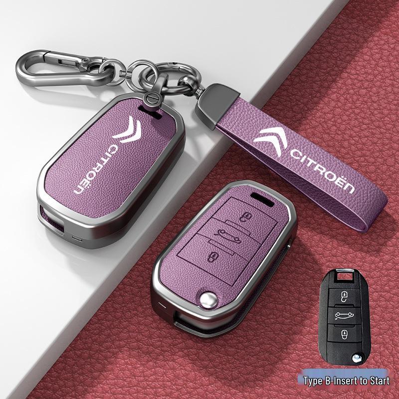 Car Key Cover & Buckle for Citroen C3XR, C4L, Tianyi, C5, C4 Sega, Elysee, C6 Models