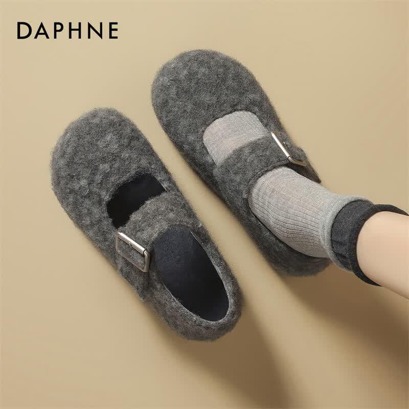 Женские плюшевые зимние ботинки Daphne Mary Jane 36 серый