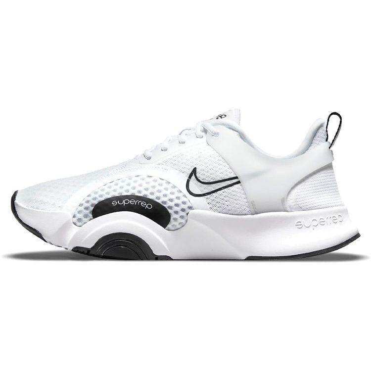 Nike Superrep Go 2 Shock Absorbing Durable Non-Slip Low-Top Training Shoes Women Sneaker White Black CZ0612-100