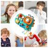 Non-Toxic Baby Multi-Functional Dinosaur Steering Wheel Toy Pull String Sensory Montessori Teething Activity Educational Toy For Baby Gift