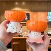 ins wind cute pumpkin ghost mug bizarre ceramic water cup for girl girlfriends Halloween gifts