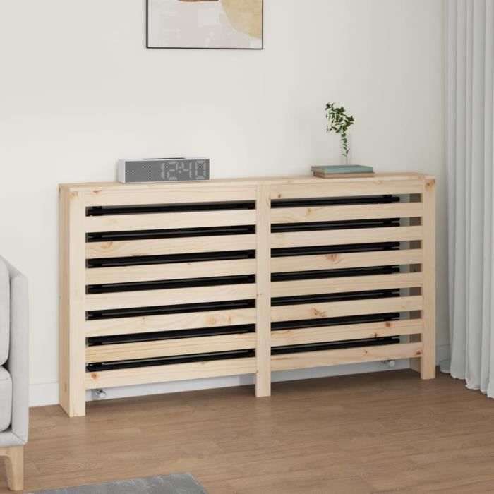 Cache-radiateur en bois massif de pin - VIDAXL - 822601 - Étagère pratique - Design moderne à lattes