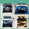 Harry Potter College Custom Polyester Flannel Bedding Set Floral Pattern Nordic Style Eu/us/au Size Options