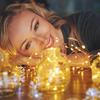 30Leds String Lights Battery Operated Copper Wire Garland Lamp Outdoor Waterproof Fairy Lighting for Xmas Wedding Party Decor