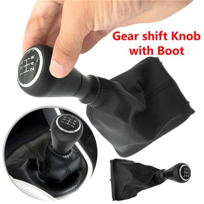 5-Gang-Schaltknauf Schalthebel Schalthebelhebel Schalthebelmanschette Stiefelabdeckung für Peugeot 206 207 Schaltknauf Schalthebel Auto Zubehör
