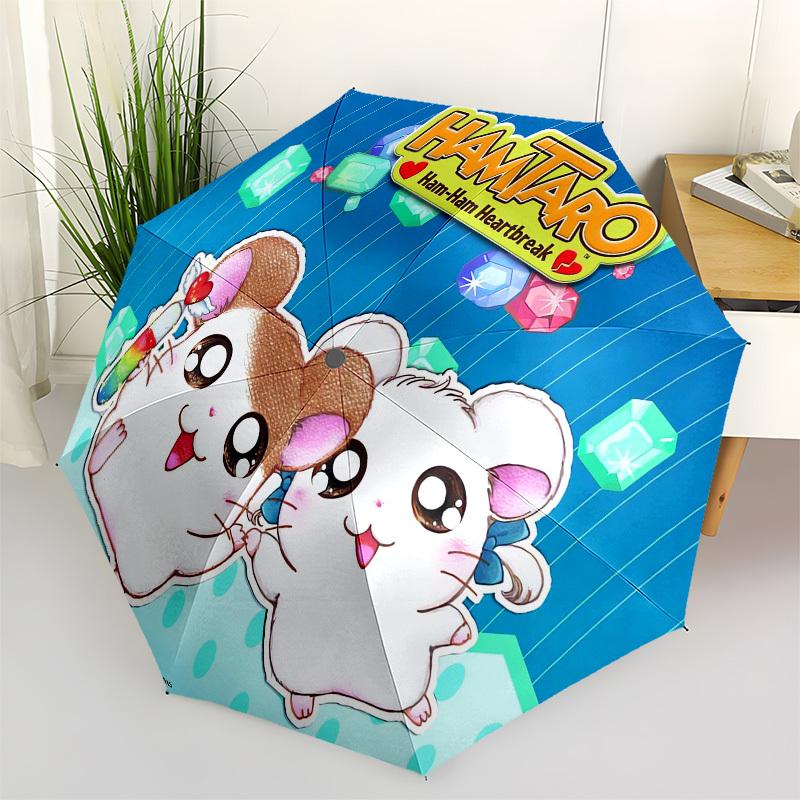 

1pc Ham-Taro: Ham-Ham Heartbreak Umbrella with Plastic Handle,Suitable for All Seasons Home Travel Outdoor UmbrellaFP089