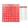 28 Thread Nut and Bolt Thread Checker Multipurpose Tool for 4mm X To 14mm X Metric Coarse To Fine Threads Checker, 0.7 2.0 Threads, 6-32 1/2-20