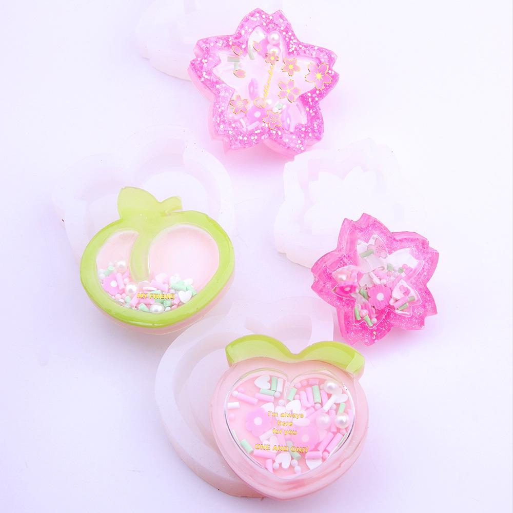 Epoxy Resin Pumpkin Carriage Sakura Peach Silicone Mold