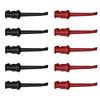 10Pcs Test Hook Clip Mini Hook Test Clip for Multimeter Mini Grabber Test Clips IC Cable Welding Test Clip Grabber Probe
