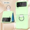 Shockproof Ring Folding Cell Phone case for samsung Z Flip 4 3 Protective Cover