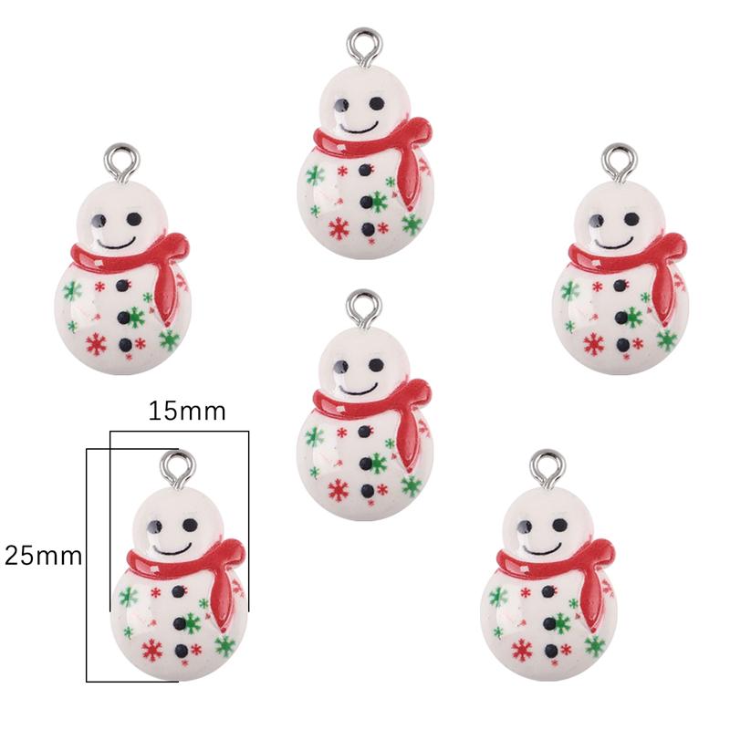 

6/10 шт. разноцветные эмалированные подвески рождественской серии, небольшой кулон, рождественские подарки, сделай сам, изготовление ювелирных изделий ручной работы, поиск 15x25mm 6pcs