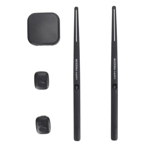 

Virtual Electronic Drum Set, Noiseless Air Drumstick Set with Drumstick Pedals, Portable 3D Motion Sensing Drum Set for Beginners, Adults, and Kids