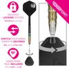 TARGET THE MIRACLE GEN7.5 Miku Suzuki 95% Tungsten K-Flex Swiss Point Steel Tip Darts Set K-Flex Flights and Shafts STEEL DARTS (22g)