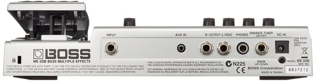 BOSS Bass Multiple Effects Bass ME-20B Multi-Effects