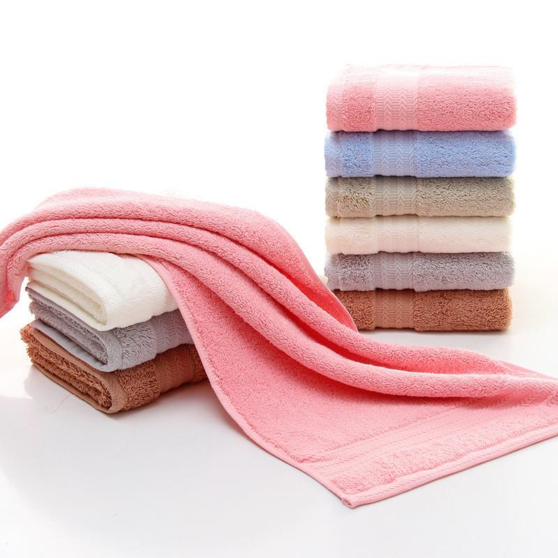 Luxurious Thick Cotton Towel For Babies Highly Absorbent Pure Cotton Long Staple Fabric In Various Colors