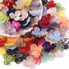10pcs/lot Colorful Flower Acrylic Spacer Beads Three Petal Flower Loose Bead Caps For DIY Charms Earrings Necklace Accessories