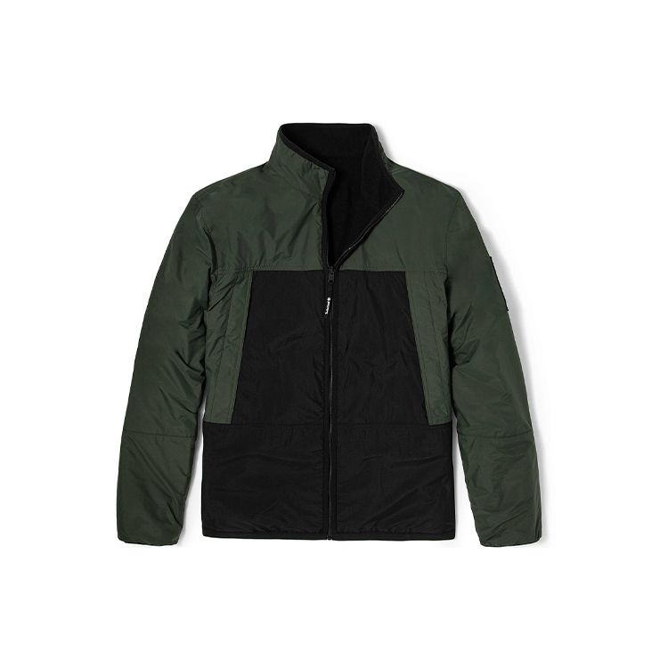 

Timberland Reversible Color Block Sports Jacket With Logo Men jackets Green A22E5-W74 XXL