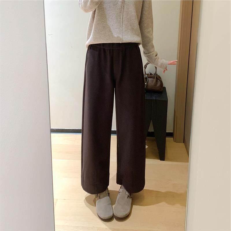 

2026 Autumn/Winter Pear-shaped Petite Slimming Thick Yamamoto Cropped Casual Pants for Women L