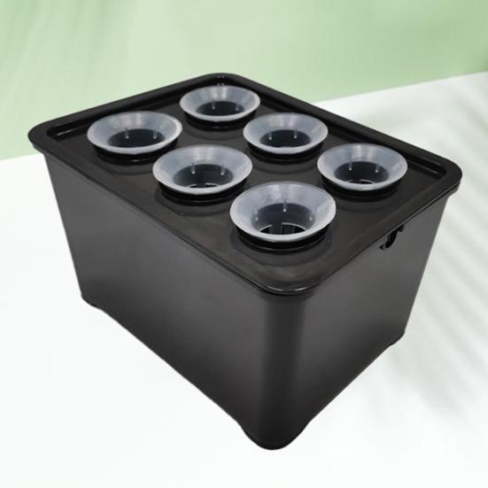 Hydroponic Grow Box 6-Hole Planting System Home Herb Planter Vegetable Cultivation Kit for Indoor Gardening