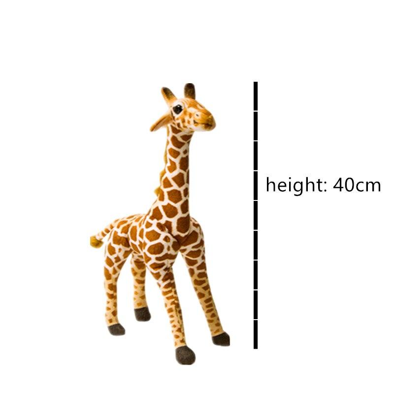 1 Stück 40 cm Niedliche Simulations-Giraffe Plüschtiere Kinder Baby Liebliche Realistische Tierpuppen Kinderzimmer Dekoration Geburtstagsgeschenke