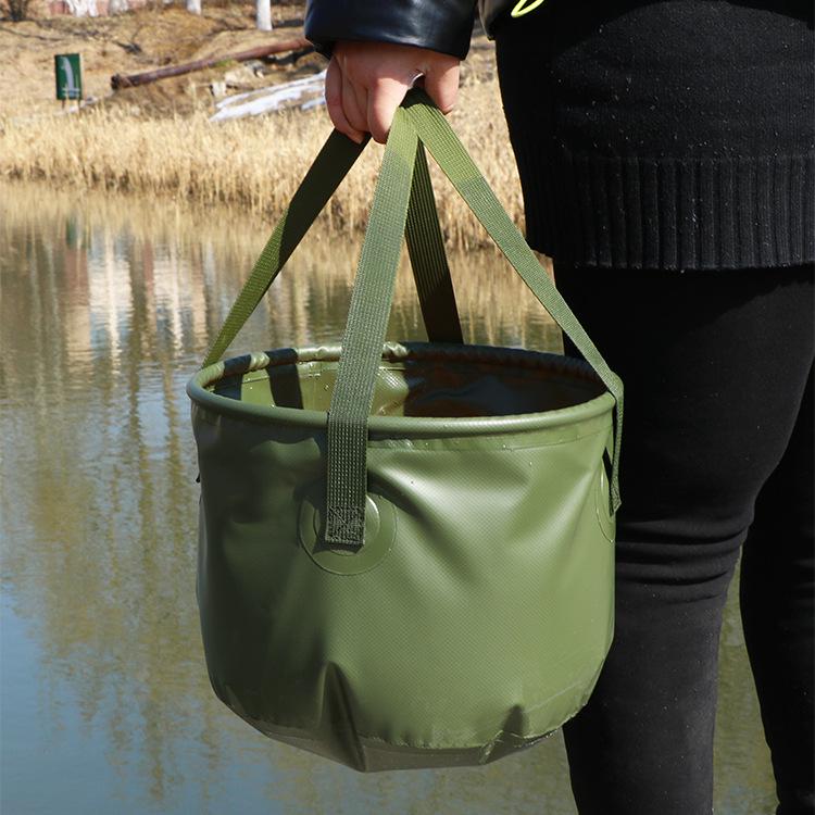 Large Portable Folding Basin for Travel: Multi-use for Washing Fruits, Face, and Feet - Ideal for Camping and Picnics