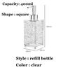 300/400ML Hotel Bathroom Amenities Soap Dispenser Bathroom Kitchen Clear PET Empty Refill Detergent Shampoo Bottles