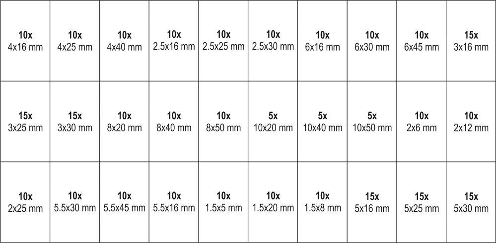 315 PCS SPRING PINS MIX YT-06785
