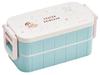 Bento Made In Crayon Pastel Box, 2-Tier, 600ml, Japan, Shin-chan Design, YZW3-A