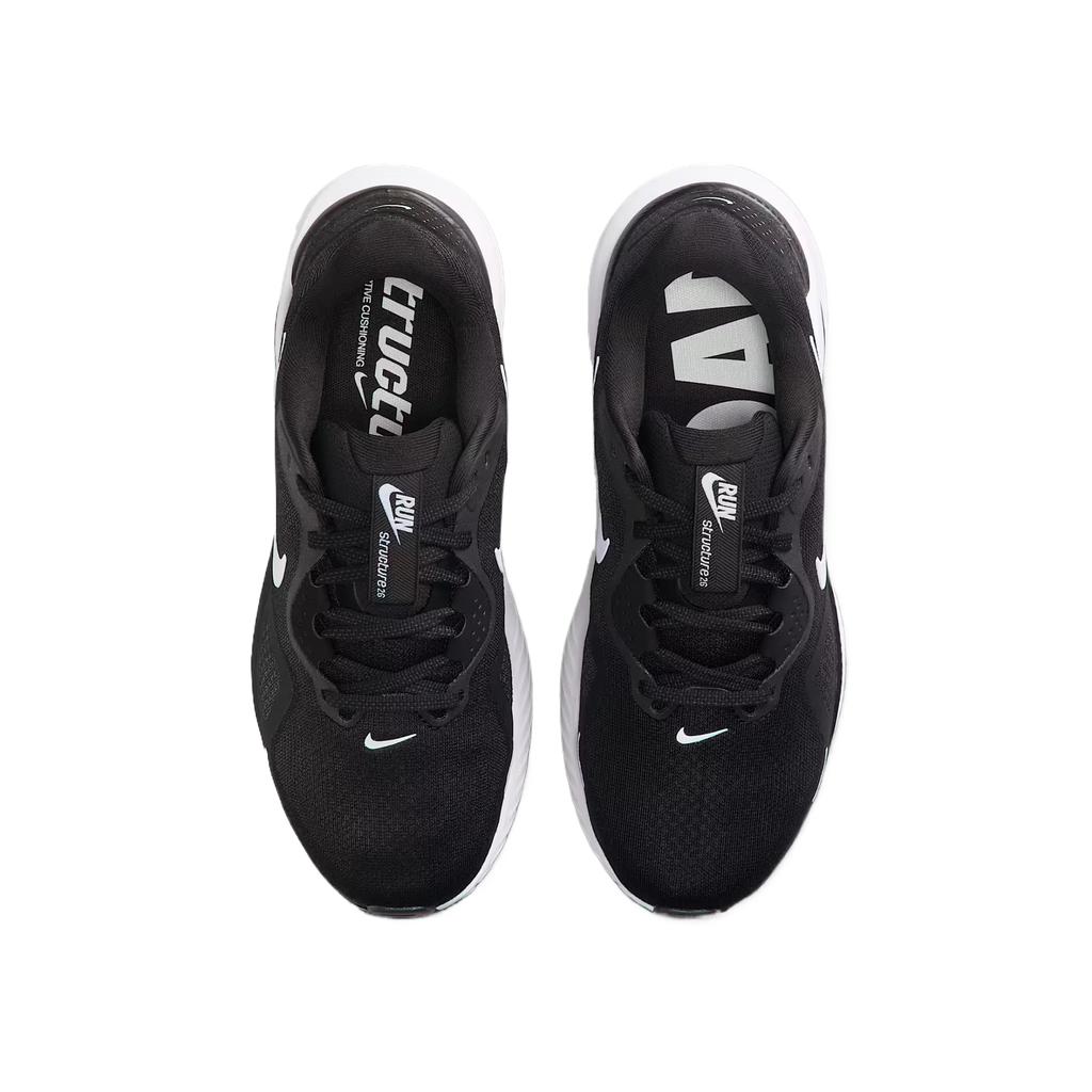 Nike  Structure 26 Extra Wide Black White Women Sneakers Wolf-Grey Metallic-Silver HQ2589-001