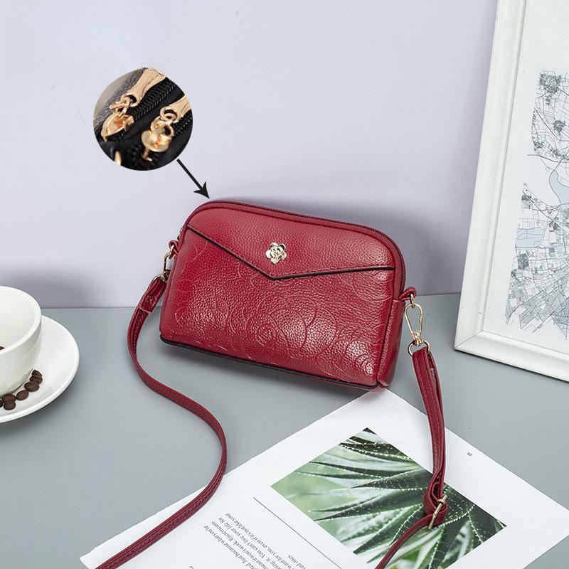 Sommer Crossbody Liten Veske for Kvinner, Enskulderveske med Trykt Mote, Håndholdt Skallveske