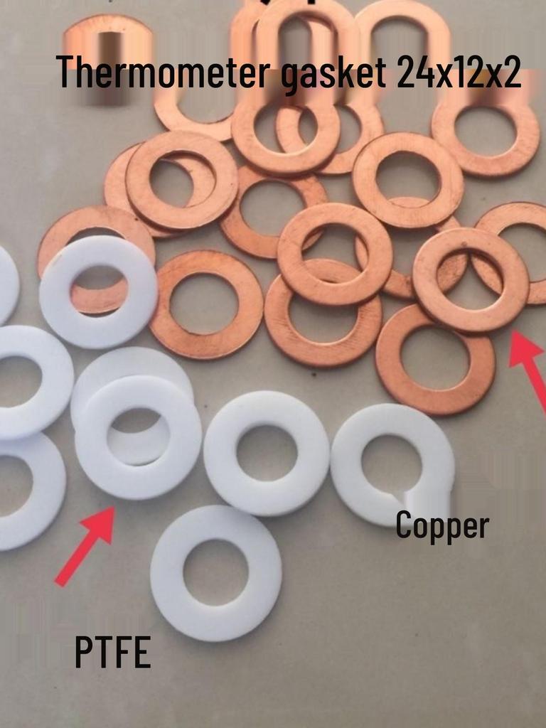 PTFE and Copper Gaskets, Thermometer, Pressure Gauge, Thermocouple, Electric Heating Tube, Bellows, Flange Seal Gasket