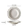 abay Sesame Spot Lace Edge Ceramic Rice Bowl Set