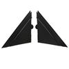 Door Mirror Flag Cover 1SH17KX7AA Wing Mirror Left Right Triangle Plate Trim Replacement for FIAT 500 2012‑2017 Glossy Black