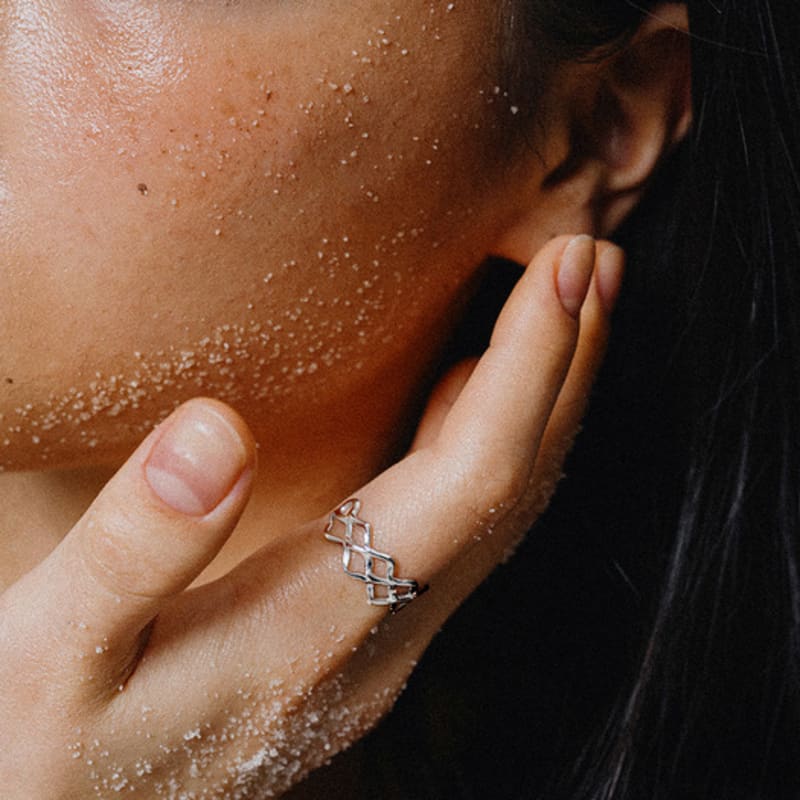 SCALETTO WS016 Wavy Line Open Ring