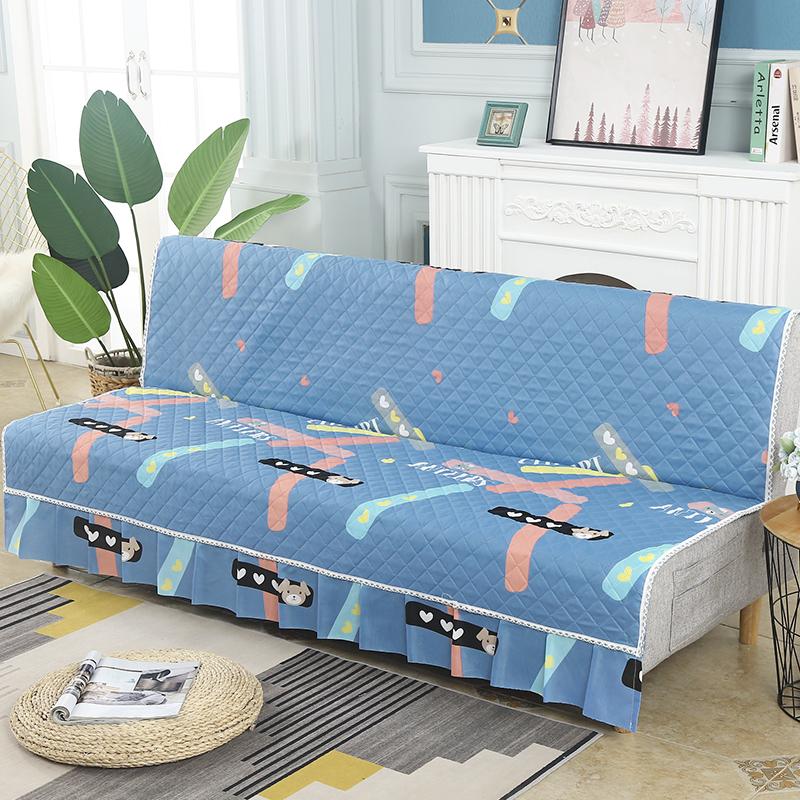 Universal Stretch  Sofa Bed Cover Couch Covers Armless Sofa Cover Washable  Elastic Folding Furniture Sofa Bed Covers