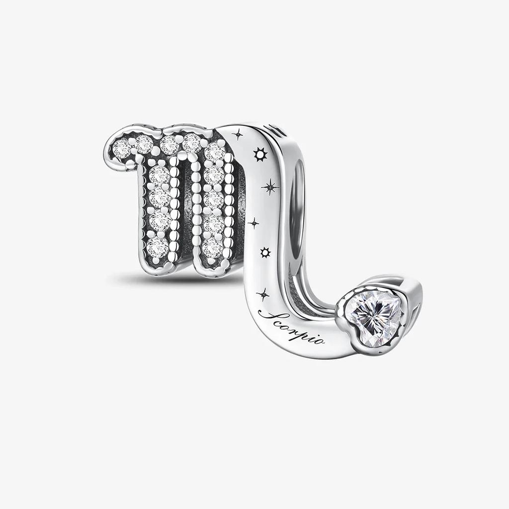 Copper Metal Personalized Twelve Constellations Charm Bead Components Bead Components Compatible With Do It Yourself Bracelet High Quality Fine